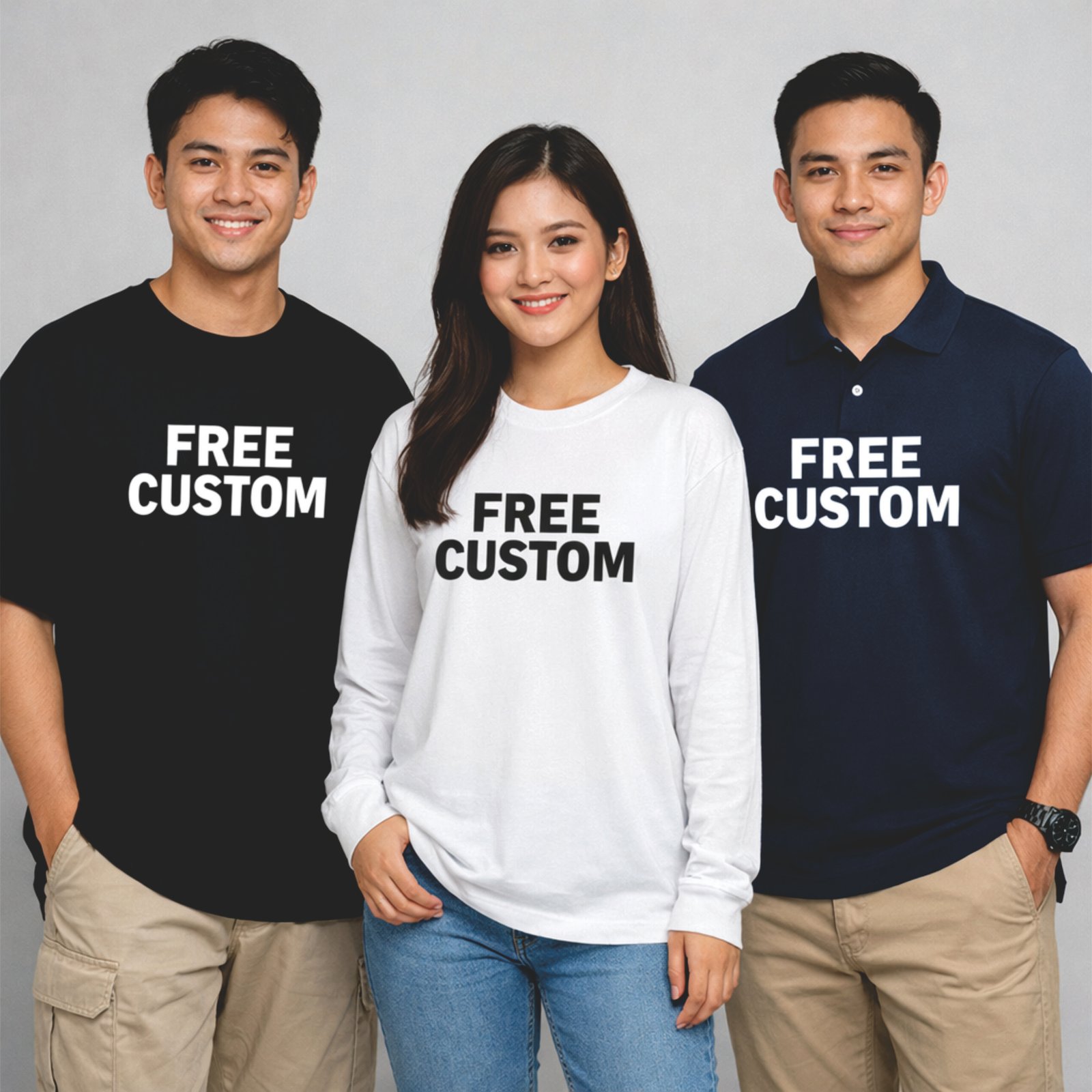 kaos oblong dan polo