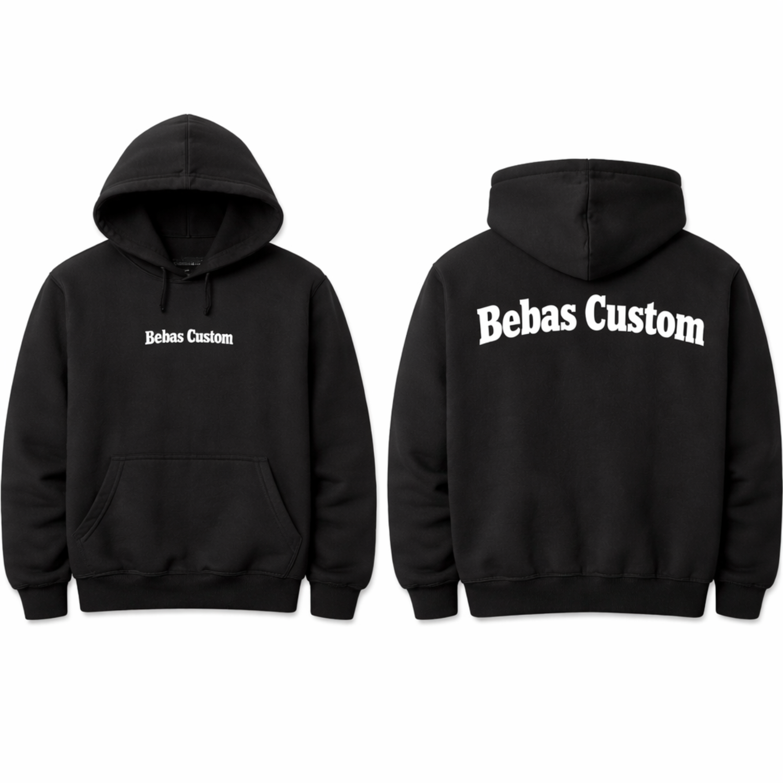 Jasa buat hoodie custom depan belakang dengan pilihan sablon dan bordir berkualitas untuk seragam komunitas dan brand clothing.